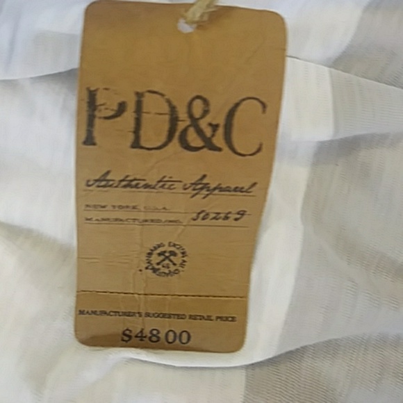 New PD&C White Long-Sleeve Shirt - Picture 4 of 4